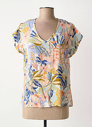 Blouse manches courtes manches courtes jaune LE PETIT BAIGNEUR femme