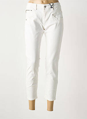 Jeans coupe slim taille basse taille basse blanc FREEMAN T.PORTER femme