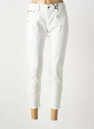 Jeans coupe slim taille basse taille basse blanc FREEMAN T.PORTER femme