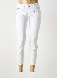 Jeans coupe slim taille basse taille basse blanc FREEMAN T.PORTER femme