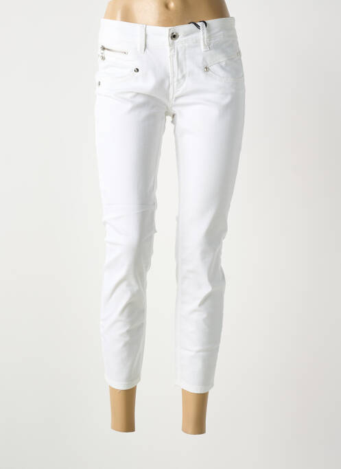 Jeans coupe slim blanc FREEMAN T.PORTER femme
