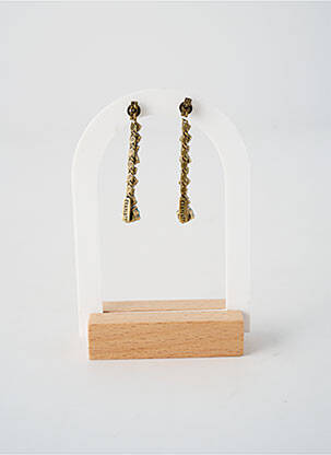 Boucles d’oreilles ornement oxyde de zirconium bleu KONPLOTT femme