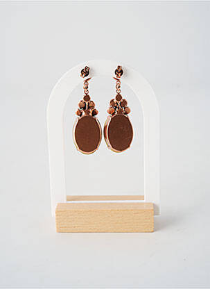 Boucles d’oreilles ornement oxyde de zirconium rose KONPLOTT femme