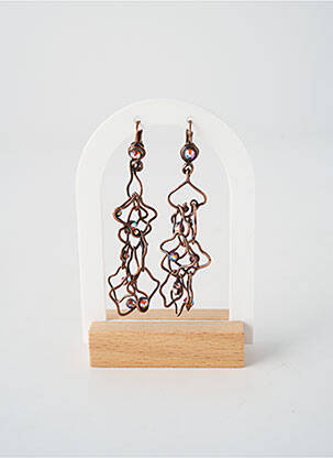 Boucles d’oreilles ornement oxyde de zirconium rose KONPLOTT femme