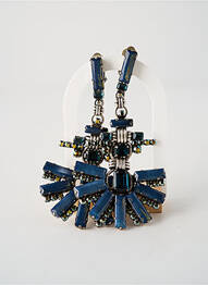 Boucles d’oreilles ornement oxyde de zirconium bleu KONPLOTT femme