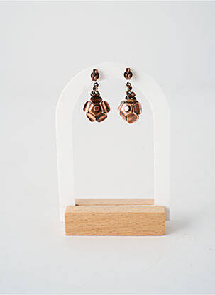 Boucles d’oreilles ornement oxyde de zirconium rose KONPLOTT femme