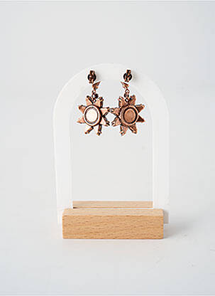 Boucles d’oreilles matériaux métal blanc KONPLOTT femme