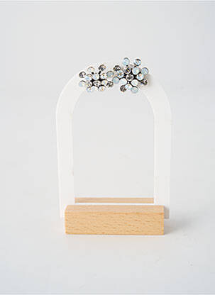 Boucles d’oreilles ornement oxyde de zirconium argent KONPLOTT femme