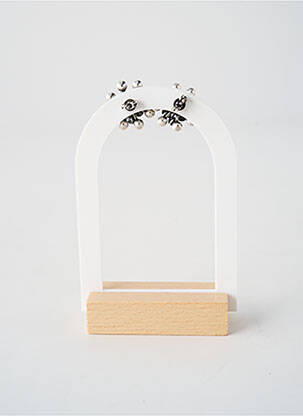 Boucles d’oreilles ornement oxyde de zirconium argent KONPLOTT femme