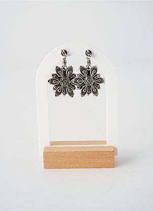 Boucles d’oreilles ornement oxyde de zirconium vert KONPLOTT femme