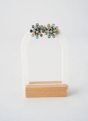 Boucles d’oreilles ornement oxyde de zirconium beige KONPLOTT femme