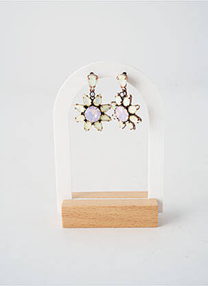 Boucles d’oreilles matériaux métal blanc KONPLOTT femme