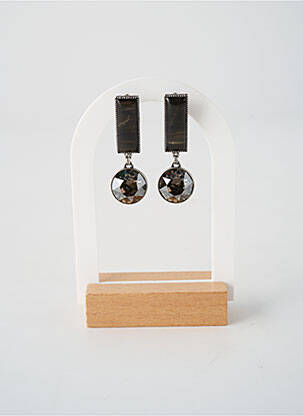 Boucles d’oreilles matériaux métal argent KONPLOTT femme