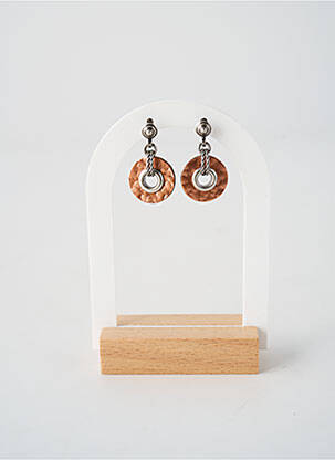 Boucles d’oreilles matériaux métal argent KONPLOTT femme