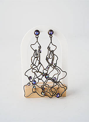 Boucles d’oreilles ornement oxyde de zirconium argent KONPLOTT femme