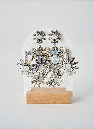 Boucles d’oreilles ornement oxyde de zirconium argent KONPLOTT femme