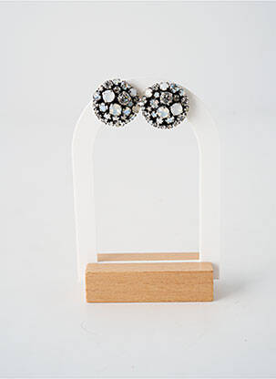 Boucles d’oreilles ornement oxyde de zirconium argent KONPLOTT femme