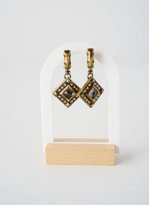 Boucles d’oreilles ornement oxyde de zirconium or KONPLOTT femme