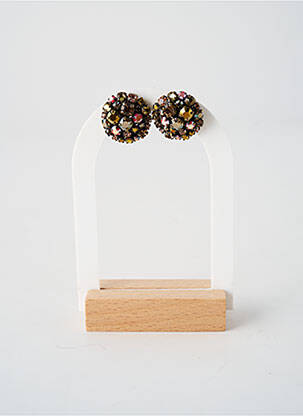 Boucles d’oreilles ornement oxyde de zirconium or KONPLOTT femme