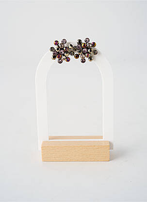 Boucles d’oreilles ornement oxyde de zirconium violet KONPLOTT femme