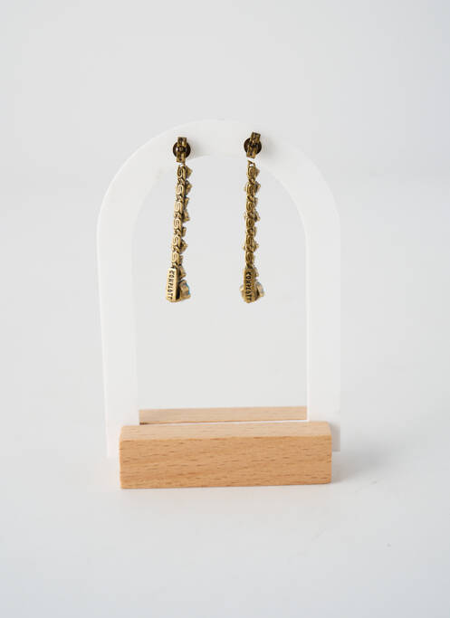 Boucles d’oreilles ornement oxyde de zirconium bleu KONPLOTT femme