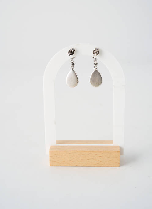 Boucles d’oreilles matériaux métal bleu KONPLOTT femme