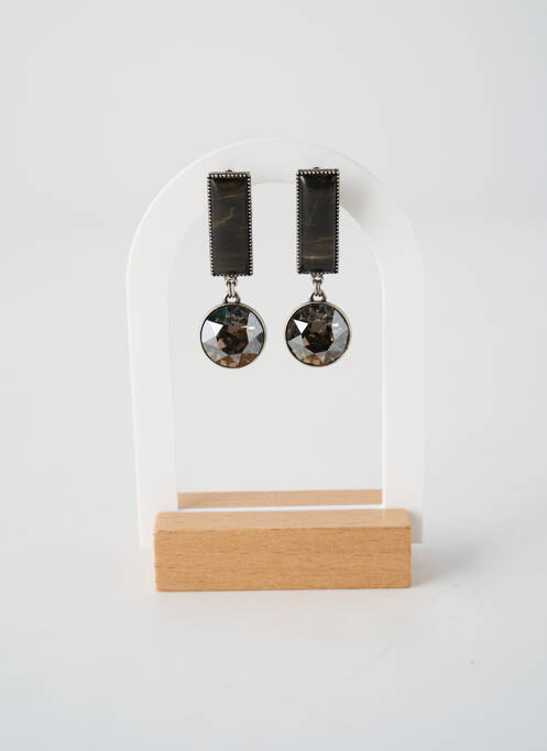 Boucles d’oreilles matériaux métal argent KONPLOTT femme