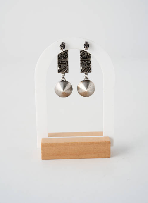 Boucles d’oreilles matériaux métal argent KONPLOTT femme