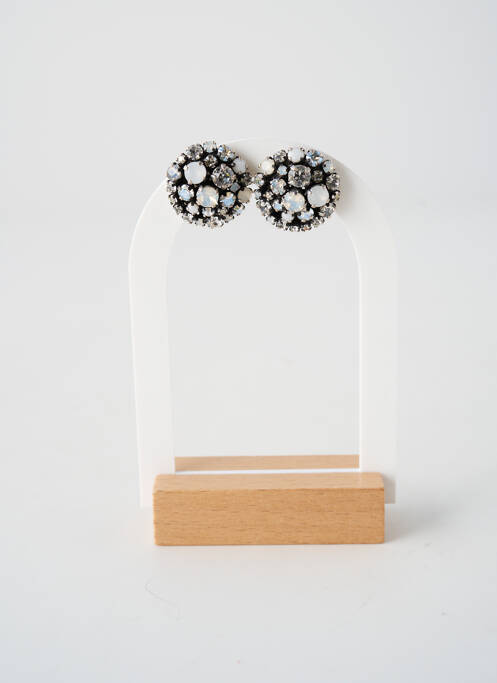 Boucles d’oreilles ornement oxyde de zirconium argent KONPLOTT femme