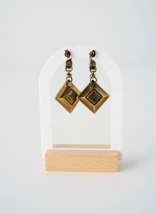 Boucles d’oreilles ornement oxyde de zirconium or KONPLOTT femme