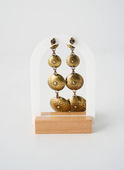 Boucles d’oreilles ornement oxyde de zirconium or KONPLOTT femme