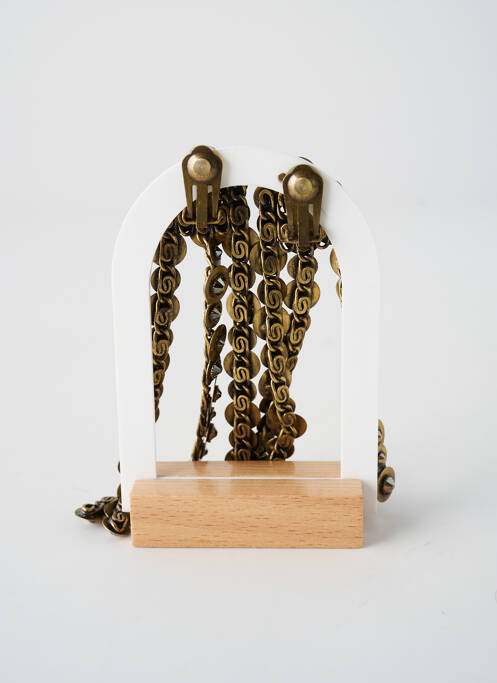 Boucles d’oreilles ornement oxyde de zirconium or KONPLOTT femme