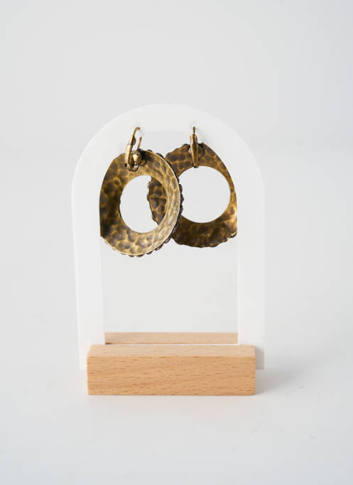 Boucles d’oreilles ornement oxyde de zirconium orange KONPLOTT femme