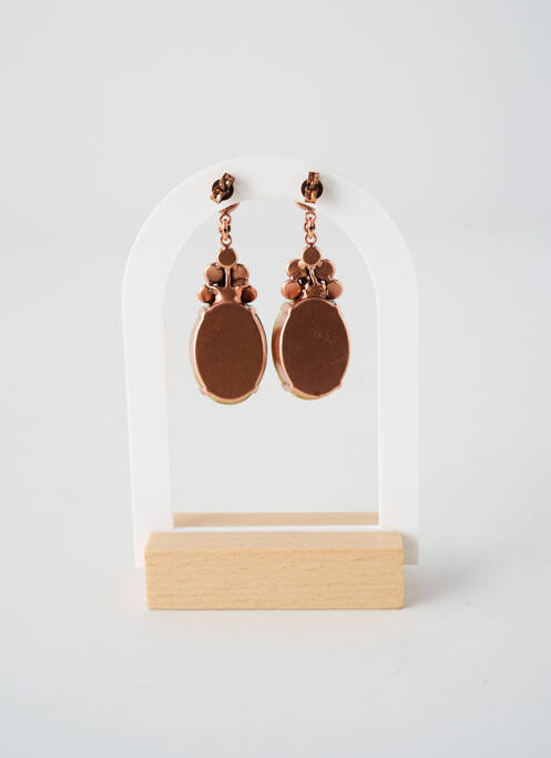 Boucles d’oreilles ornement oxyde de zirconium rose KONPLOTT femme