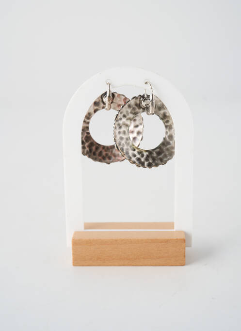 Boucles d’oreilles ornement oxyde de zirconium rose KONPLOTT femme