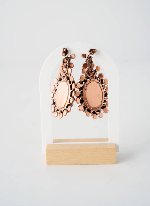 Boucles d’oreilles ornement oxyde de zirconium rose KONPLOTT femme