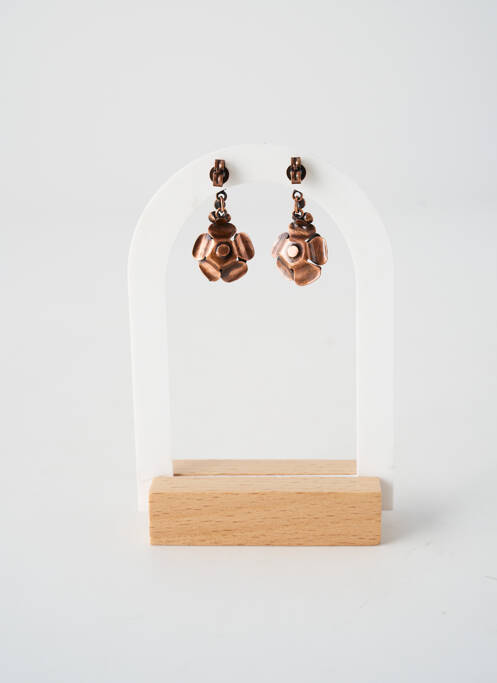 Boucles d’oreilles ornement oxyde de zirconium rose KONPLOTT femme