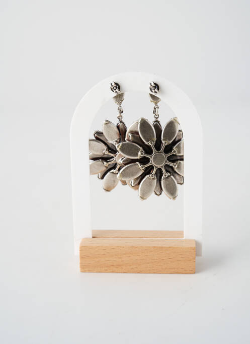 Boucles d’oreilles ornement oxyde de zirconium rose KONPLOTT femme