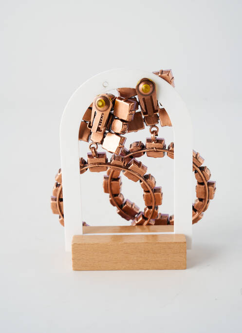 Boucles d’oreilles ornement oxyde de zirconium violet KONPLOTT femme