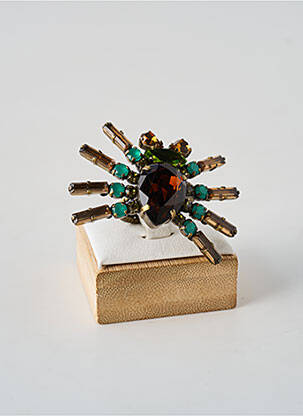 Bague matériaux métal vert KONPLOTT femme