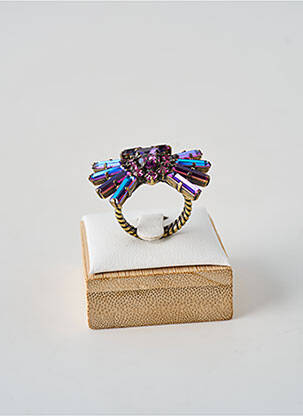 Bague ornement oxyde de zirconium rose KONPLOTT femme