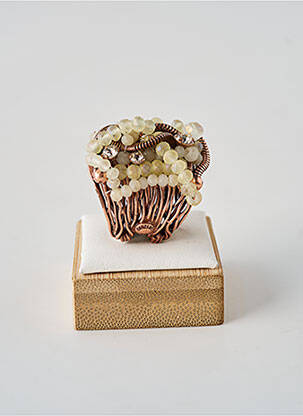 Bague ornement oxyde de zirconium rose KONPLOTT femme