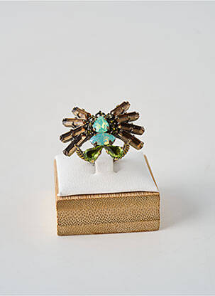 Bague ornement oxyde de zirconium vert KONPLOTT femme