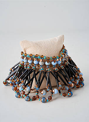 Bracelet fermeture fermoir clips bleu KONPLOTT femme