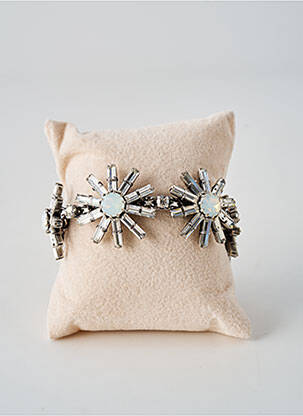 Bracelet fermeture fermoir clips argent KONPLOTT femme