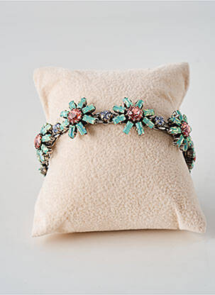 Bracelet fermeture fermoir clips vert KONPLOTT femme