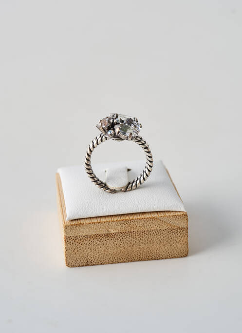 Bague ornement oxyde de zirconium argent KONPLOTT femme