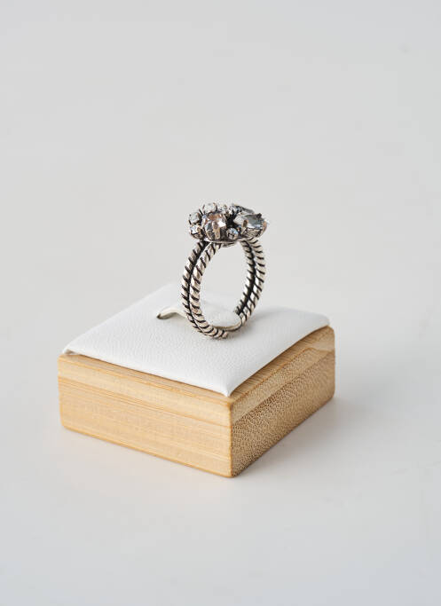 Bague ornement oxyde de zirconium argent KONPLOTT femme