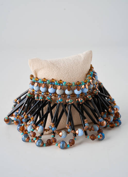 Bracelet fermeture fermoir clips bleu KONPLOTT femme