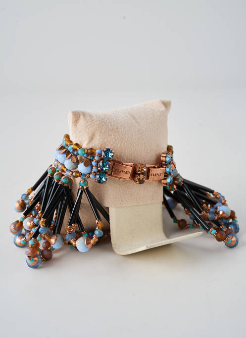 Bracelet fermeture fermoir clips bleu KONPLOTT femme